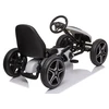 Lean Cars Pedalinis kartingas baltas-juodas
