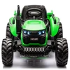 Lean Cars Akumuliatorinis traktorius su priekaba HC-306, 24V, žalias