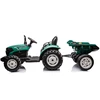 Lean Cars Akumuliatorinis traktorius su priekaba HC-306, 24V, tamsiai žalias