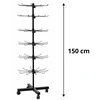 Lean Sukama ekspozicinė lentyna, 6 pakopų, juoda, 40 × 150 cm (Ekspozicinė prekė) (Ekspozicinė prekė)