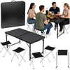 Lean Sulankstamas stalo rinkinys 120 x 60 cm 4 vnt.