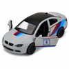 Lean Toys Žaislinis sportinis automobilis su inercine pavara ir atidaromomis durimis, matinis pilkas, 1:32
