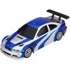 Lean Toys Nuotoliniu būdu valdomas 1:43 E46 4WD drift automobilis, vaikams ir suaugusiems, 2.4 GHz, su papildomais ratais ir konais