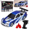 Lean Toys Nuotoliniu būdu valdomas 1:43 E46 4WD drift automobilis, vaikams ir suaugusiems, 2.4 GHz, su papildomais ratais ir konais