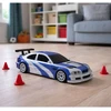 Lean Toys Nuotoliniu būdu valdomas 1:43 E46 4WD drift automobilis, vaikams ir suaugusiems, 2.4 GHz, su papildomais ratais ir konais