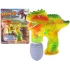 Lean Toys Dinozaurų formos muilo burbulų aparatas vaikams, 26x21x5 cm