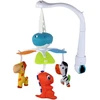 Lean Toys Kūdikio lovelės karuselė su garsais ir sukamais žaislais, mėlyna