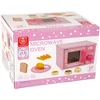 Lean Toys Žaislinė mikrobangų krosnelė su priedais, rožinė