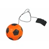 Lean Toys Futbolo kamuolys PU Na Gumce Jojo Do Odbijania 6 cm Pomarańczowa