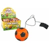 Lean Toys Futbolo kamuolys PU Na Gumce Jojo Do Odbijania 6 cm Pomarańczowa