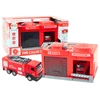Lean Toys Gaisrinės Stotis Su Garažu ir Gaisrinės Automobiliu 1:32
