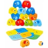 Lean Toys Įgūdžių žaidimas Balansuojantys drambliai 46 vnt.