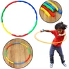 Lean Toys Spalvotas sulankstomas hula hop lankas 80 cm