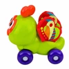 Lean Toys Sensorinis vabalas ant ratukų Žalias