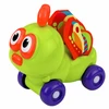 Lean Toys Sensorinis vabalas ant ratukų Žalias