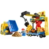 Lean Toys Konstruktorius su kranu ir savivarčiu, įvairiaspalvis, 91 dalių