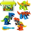 Lean Toys Dinosaurų konstravimo rinkinys 4 vnt.