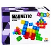 Lean Toys Magnetinės konstravimo kaladėlės, kubo formos, įvairiaspalvės, 160 vnt.