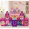 Lean Toys Magnetinės kaladėlės rožinės 38 vnt.