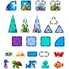 Lean Toys Magnetinės plytelės 40 vnt.