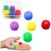 Lean Toys Gonggi žaidimo kauliukų rinkinys su dėžute, 5 vnt.