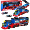 Lean Toys Lokomotyvas-transporteris 133 cm 2 vnt.