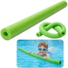 Lean Toys Universalūs putplasčio plaukimo pagaliai 150 cm, vaikams ir suaugusiems, kūno atramai, žali