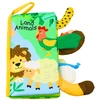 Lean Toys Minkšta edukacinė knygelė kūdikiams su gyvūnų uodegėlėmis