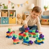 Lean Toys kaladėlės spalvotos 80 vnt.