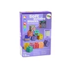 Lean Toys Minkšti edukaciniai blokeliai su gyvūnais, raidėmis ir skaičiais, 12 vnt.