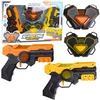 Lean Toys Lazerinių šautuvų rinkinys su infraraudonųjų spindulių taikiniais