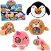 Lean Toys Sensorinis pliušinis žaislas su vandens karoliukais, 6 × 6 cm