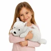 Lean Toys Pliušinis žaislas Vesthailendo baltasis terjeras, baltas, 40 × 14 × 14 cm