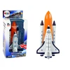 Lean Toys Žaislinė kosminė raketa su metaliniu erdvėlaiviu LeanToys