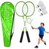 Lean Toys Badmintono rinkinys 2 raketės 3 plunksnelės