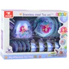 Lean Toys Vaikiškas metalinis arbatos servizas su undinėlės motyvu