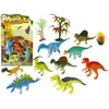 Zestaw Žaislinių dinozaurų figūrėlių rinkinys Lean Toys Animal Kingdom, 9 vnt.
