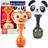 Zestaw Sensorinių Barškučių Rinkinys - Beždžionė ir Panda, 17 x 5.8 x 9 cm