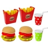 Lean Toys Žaidimų rinkinys su hamburgeriais ir gruzdintomis bulvytėmis