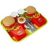 Lean Toys Žaidimų rinkinys su hamburgeriais ir gruzdintomis bulvytėmis