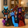 Lean Toys Magnetinės kaladėlės „Pixel Dark World“, 100 vnt.