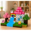 Lean Toys Magnetinės kaladėlės „Magical Land“, 100 vnt.