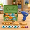 Lean Toys Konstrukcinis rinkinys su elektriniu atsuktuvu 190 vnt.