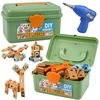 Lean Toys Konstrukcinis rinkinys su elektriniu atsuktuvu 190 vnt.