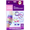 Lean Toys Rinkinys Kreatywny Do Robienia Bransoletek DIY Brokat Wstążki