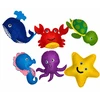 Lean Toys Jūros gyvūnų vėlimo ir siuvimo rinkinys vaikams, 6 vnt.