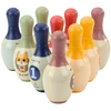 Lean Toys Vaikiškas boulingo rinkinys su kačiukų motyvais, 10 kuolelių, 2 kamuoliai