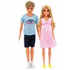 Lean Toys Lėlių šeimos rinkinys su besisukančiu mamos pilvuku, 3 vnt.