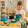 Lean Toys Virtuvės rinkinys turkio spalvos 33 vnt.