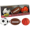 Lean Toys Minkštas sportinių kamuoliukų rinkinys 3in1